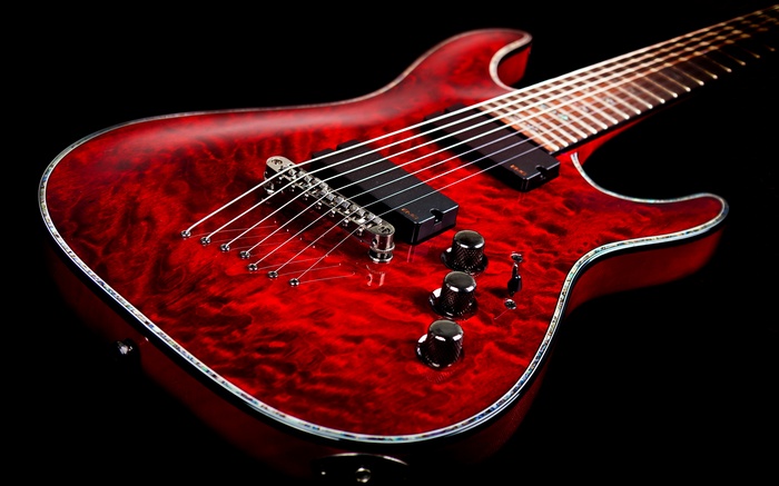 Dark background, Electronic Guitar, Guitar