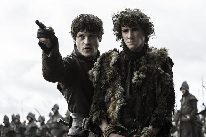 Ramsay Bolton and Rickon Stark from Game of Thrones