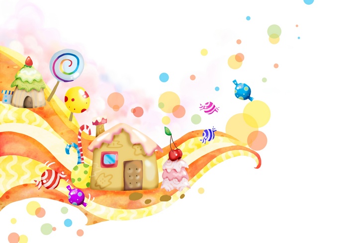Sweet, Candy house, Candy, 4K, Lollipops