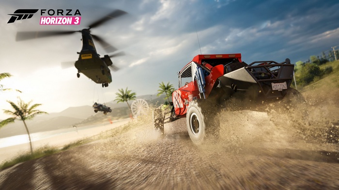 Forza Horizon 3 4K Helicopter and Off-road Car