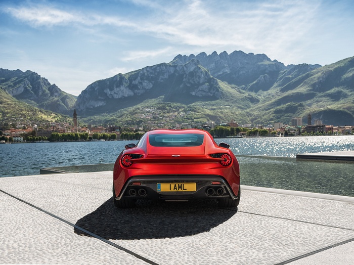 Aston Martin Vanquish Zagato rear view