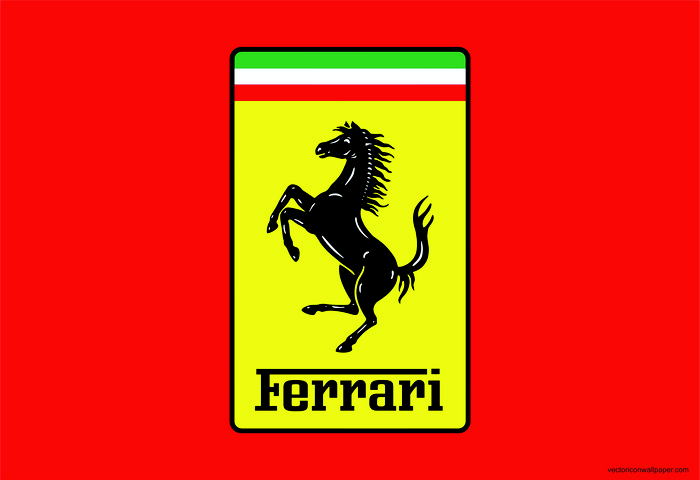 Ferrari logo with prancing horse