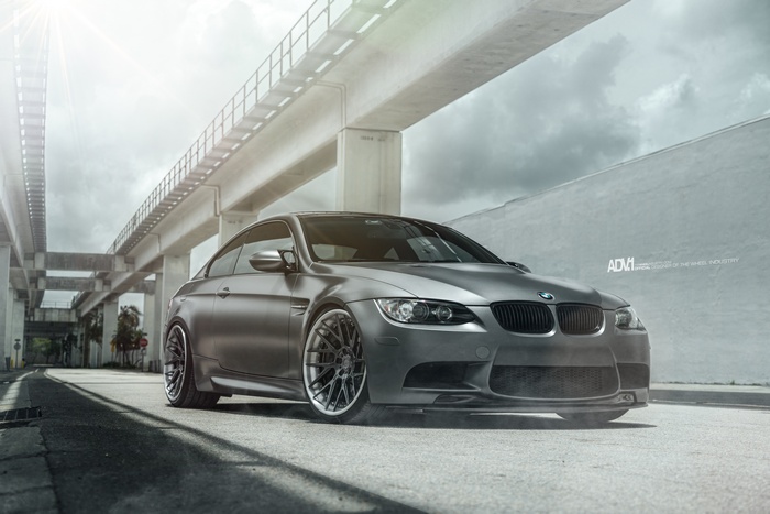 4K Frozen Grey BMW M3 with ADV1 Wheels