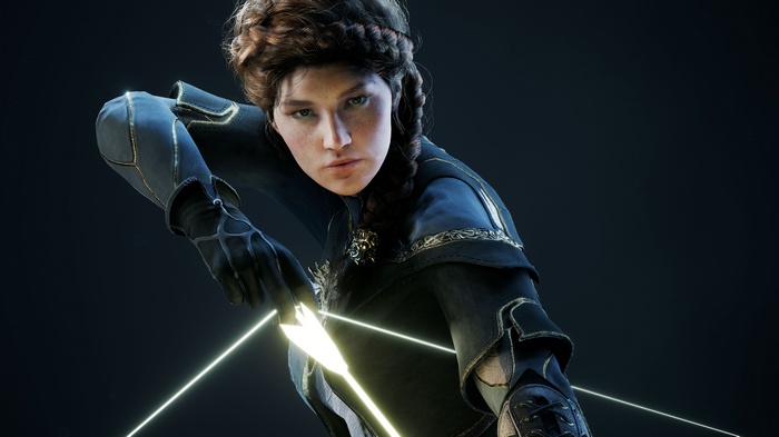 Woman with bow and arrow