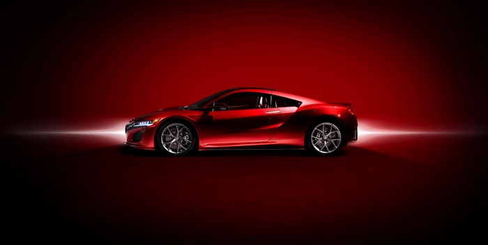 Red 2017 Acura NSX Supercar