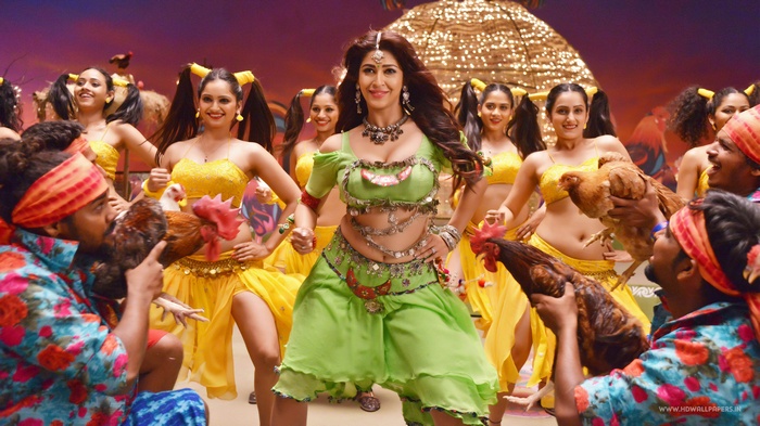 Sonarika Bhadoria dancing with chickens