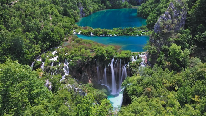 Plitvice Lakes National Park waterfalls and lakes