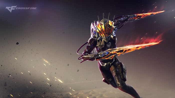CrossFire Stealth Assassin with fiery blades