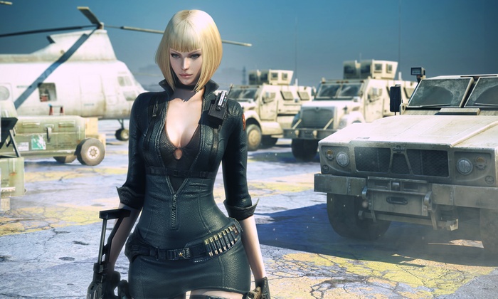 Datura from CrossFire with military vehicles