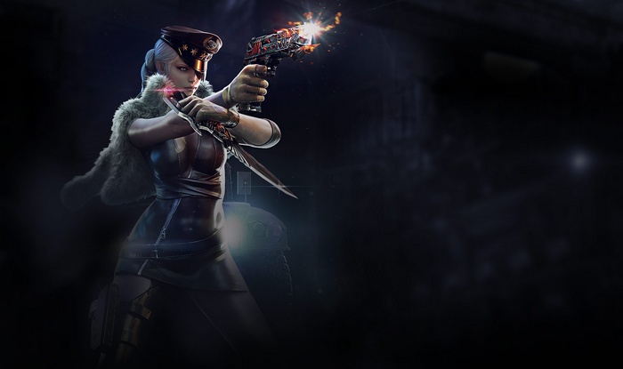 Woman with gun and knife from CrossFire
