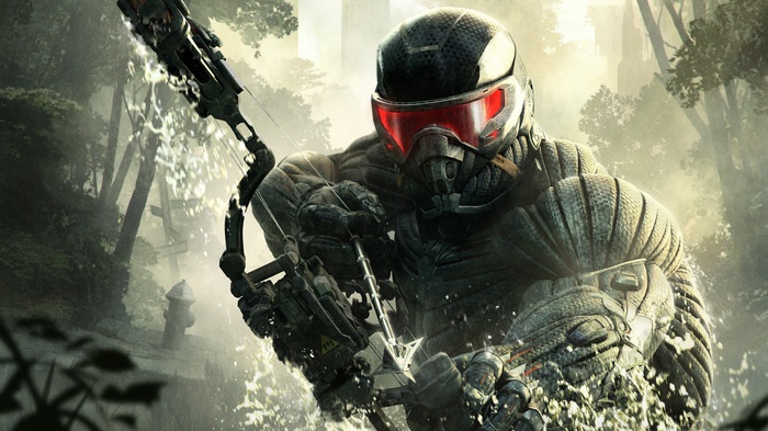 Prophet from Crysis 3 with a bow and arrow