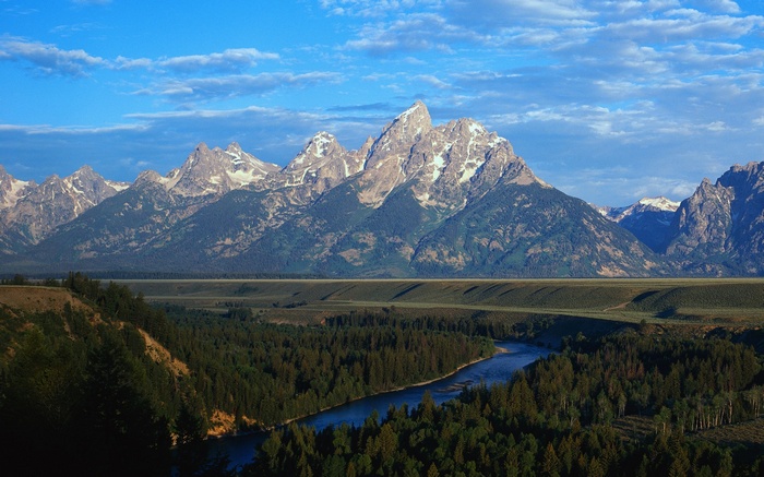 Grand Teton National Park Mountains and River