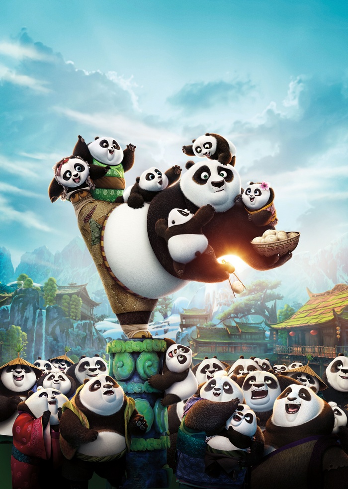 Po and pandas from Kung Fu Panda 3