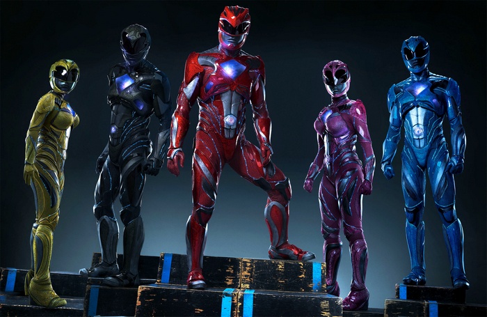 Power Rangers from the 2017 Movie