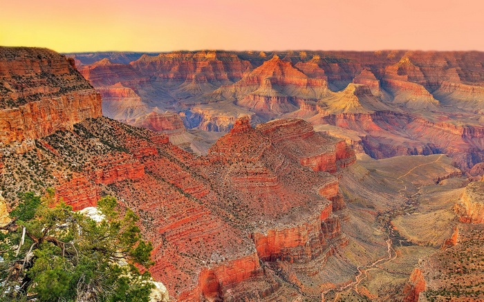 Grand Canyon National Park at sunset