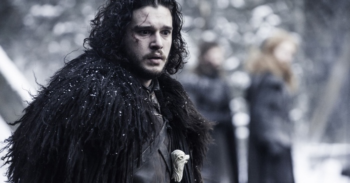 Jon Snow from Game of Thrones in the snow