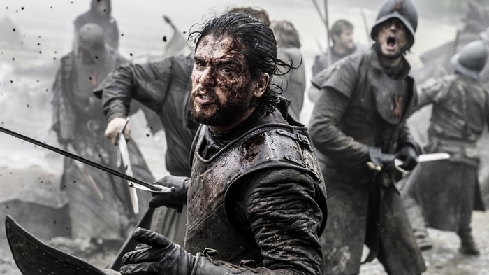 Jon Snow from Game of Thrones in battle