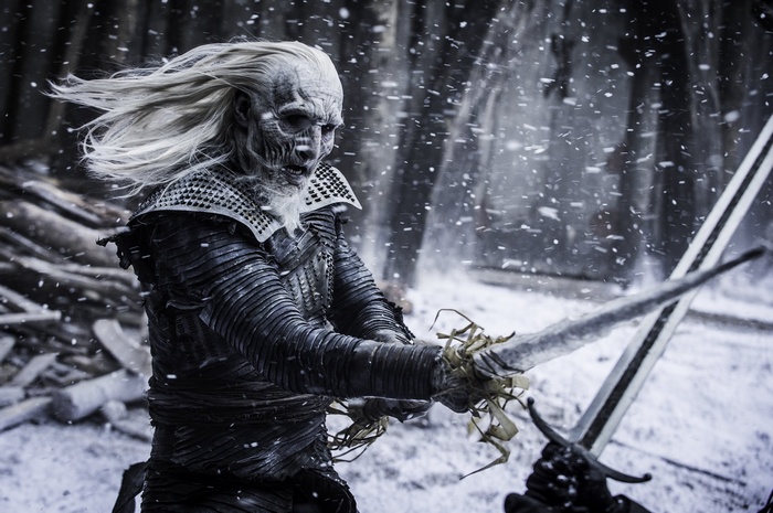 The Night King from Game of Thrones fighting