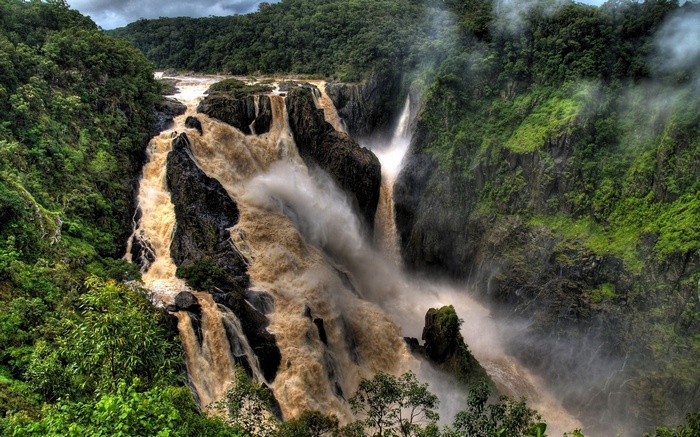 Barron Falls waterfall in Queensland, Australia