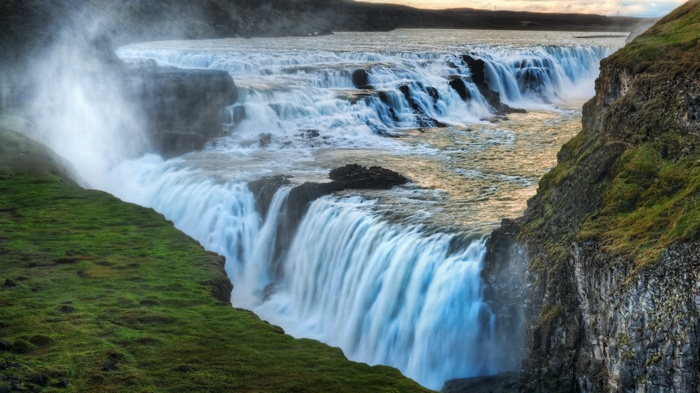 Gullfoss waterfall in Iceland