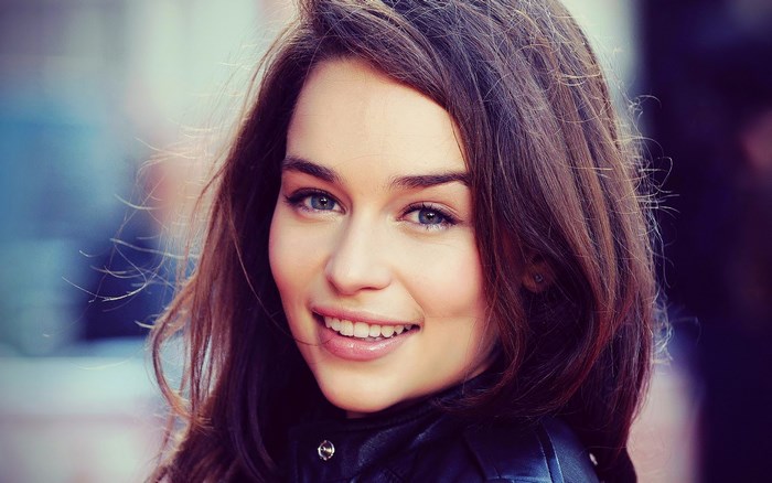 Emilia Clarke smiling