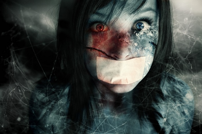 Megan Fox horror portrait