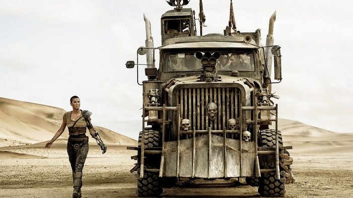 Furiosa from Mad Max: Fury Road with War Rig