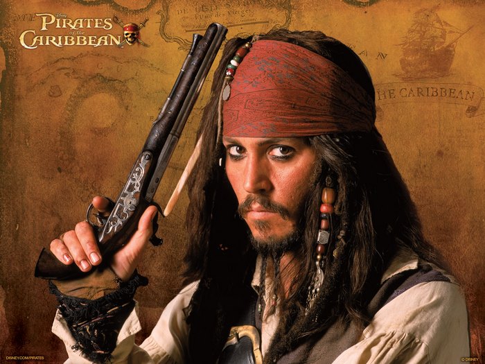 Captain Jack Sparrow from Pirates of the Caribbean