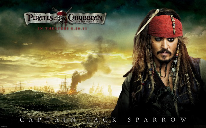 Captain Jack Sparrow from Pirates of the Caribbean: On Stranger Tides