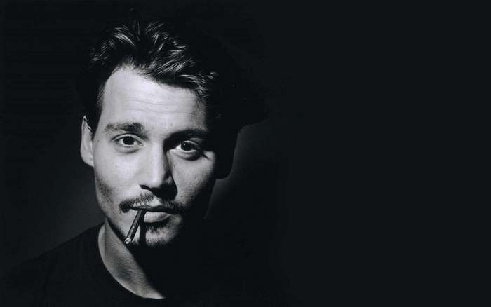 Johnny Depp with cigarette