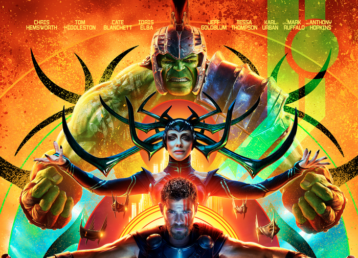 Thor: Ragnarok Poster with Cast