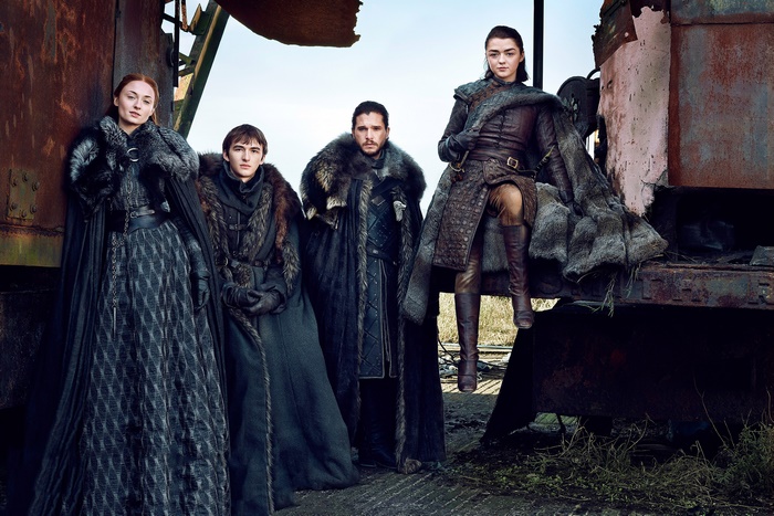 Stark siblings from Game of Thrones