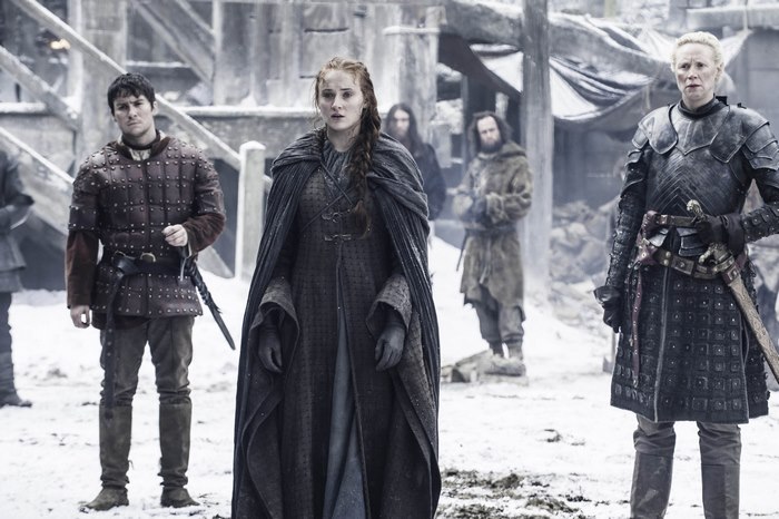 Sansa Stark and Brienne of Tarth in Winterfell