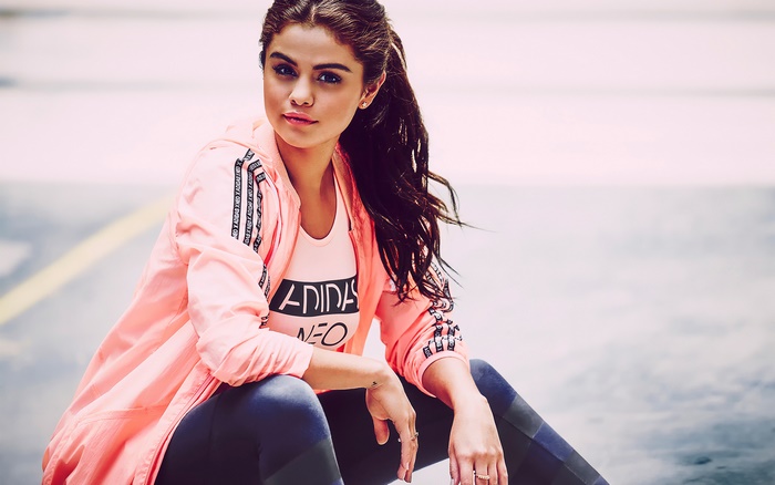 Selena Gomez wearing Adidas Neo