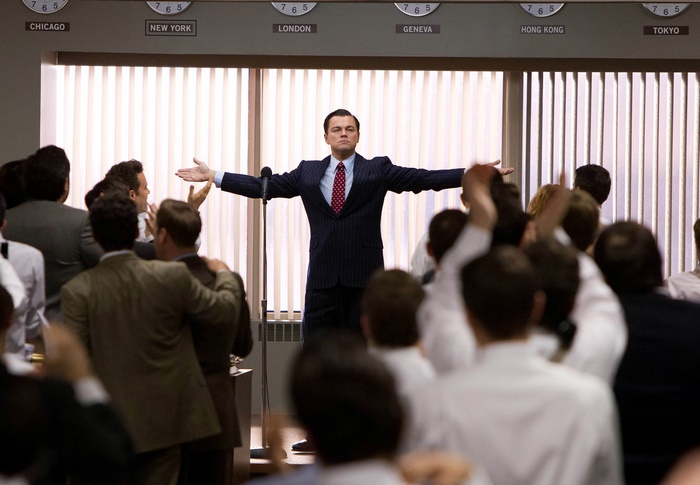 Leonardo DiCaprio in The Wolf of Wall Street