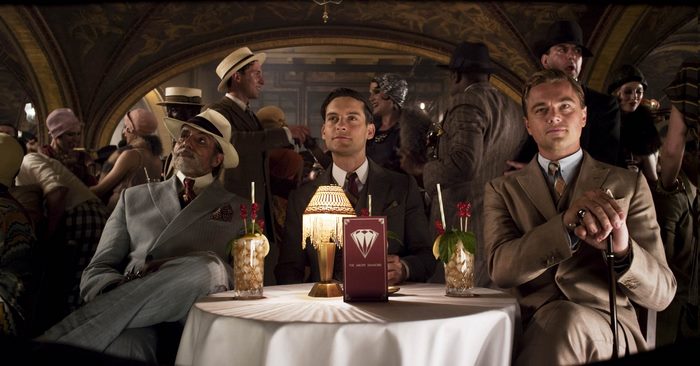Leonardo DiCaprio and Tobey Maguire in The Great Gatsby