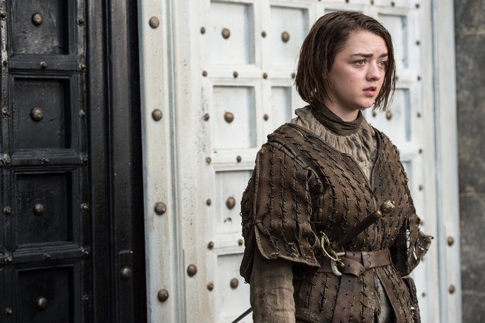 Maisie Williams as Arya Stark in Game of Thrones