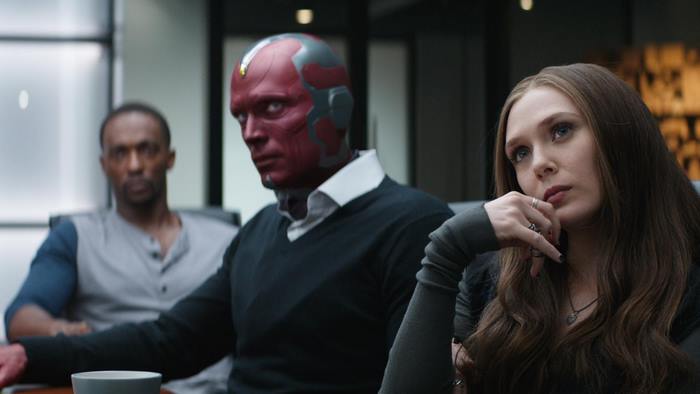 Vision and Scarlet Witch from Avengers