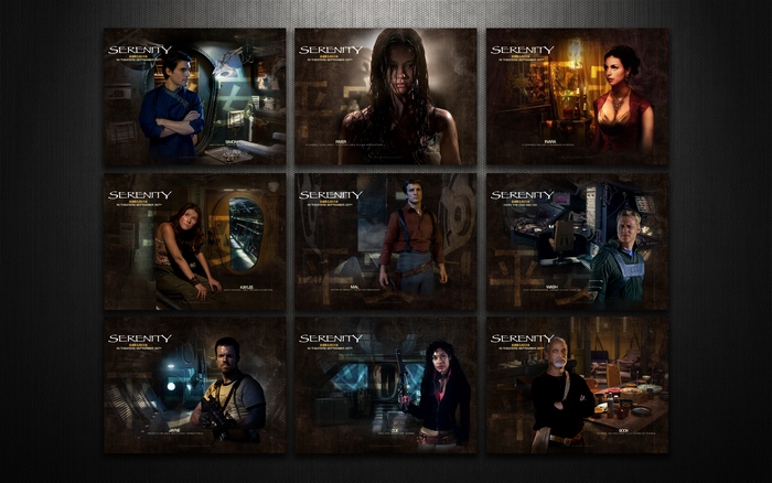 Serenity movie posters with cast