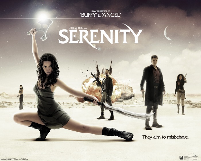 Serenity movie poster with Summer Glau