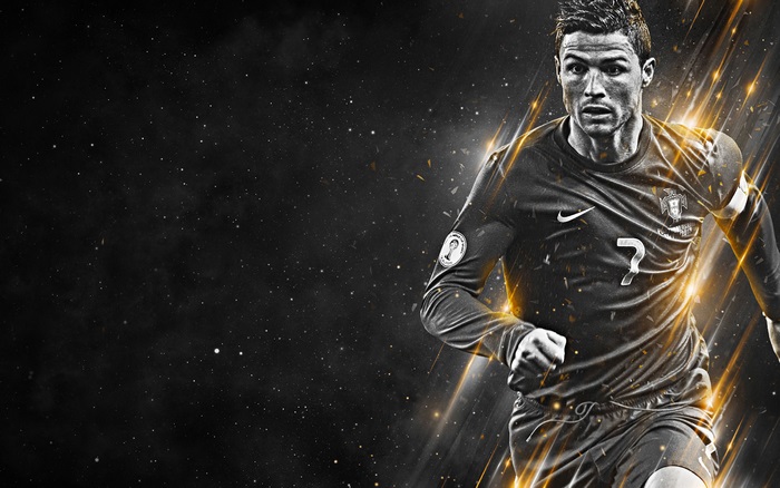 Cristiano Ronaldo in Dynamic Running Pose