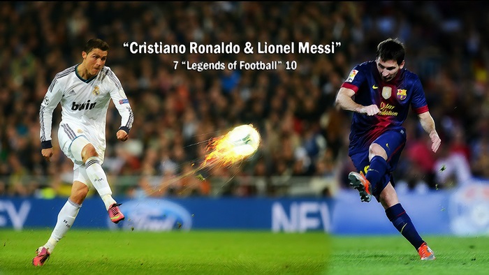 Cristiano Ronaldo and Lionel Messi Legends of Football