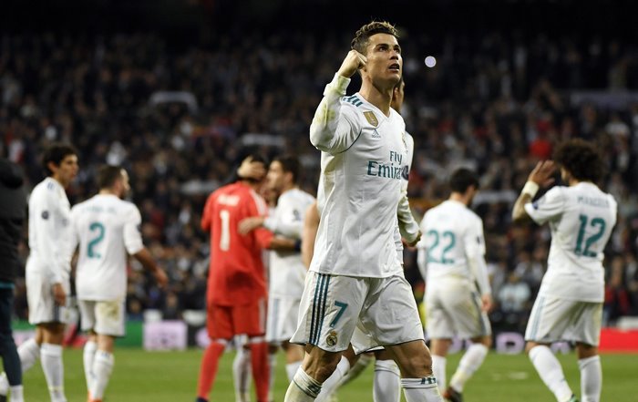 Cristiano Ronaldo celebrating a goal