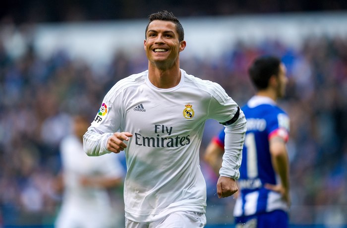 Cristiano Ronaldo in Real Madrid Jersey