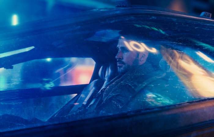 Ryan Gosling in a car