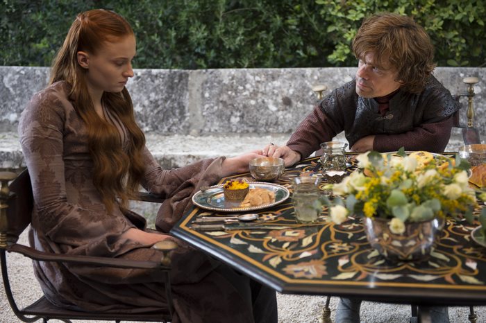 Sansa Stark and Tyrion Lannister from Game of Thrones