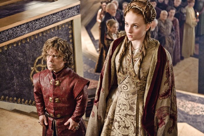Tyrion Lannister and Sansa Stark from Game of Thrones
