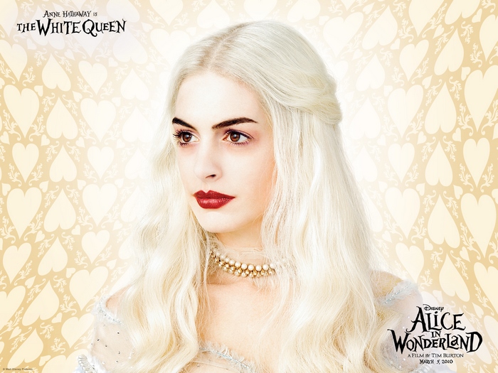Anne Hathaway as The White Queen from Alice in Wonderland