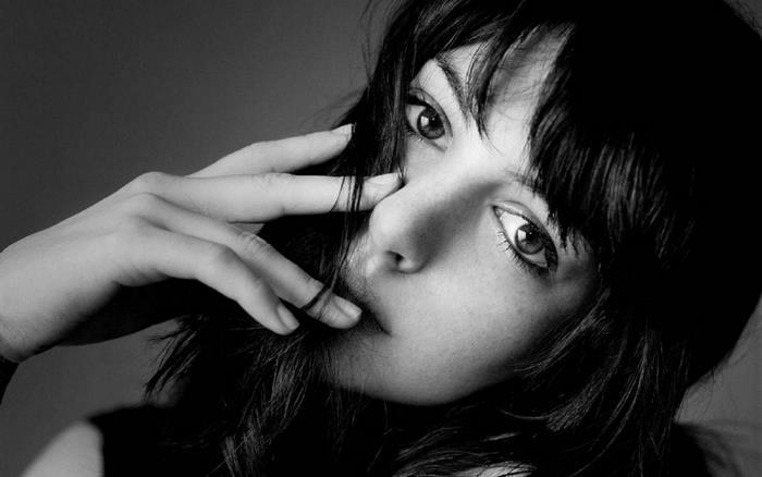 Anne Hathaway close-up portrait