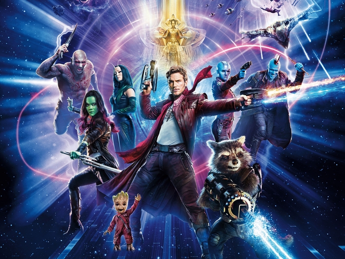 Guardians of the Galaxy characters in space